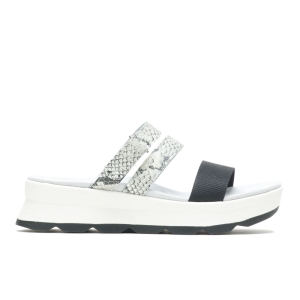 Hush Puppies Andi Badelatschen Sandalen Schlangenoptik Schwarz | NGKMYZI-49