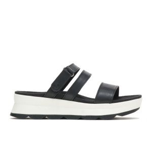 Hush Puppies Andi Badelatschen Sandalen Schwarz | QJMACKI-80