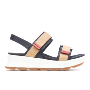 Hush Puppies Andi Slingback Sandalen Schwarz Braun | UHCREXS-48