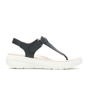 Hush Puppies Breathe Toepost Sandalen Schwarz | QRHNVAE-43