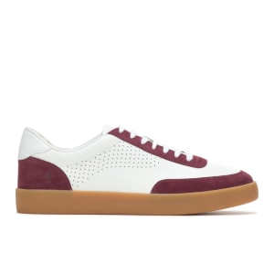 Hush Puppies Charlie Spitze Up Sneakers Weiß Bordeaux | XSPJRLI-09
