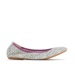 Hush Puppies Chaste Ballet 2 Flache Schuhe Weiß Leopard | JOZNGXR-06