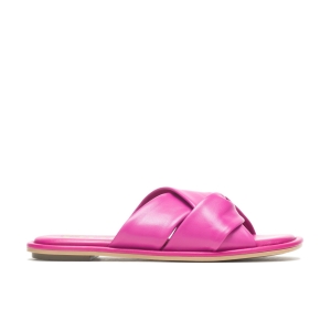 Hush Puppies Emily Badelatschen Sandalen Very Berry Leather | LQTIKSO-04