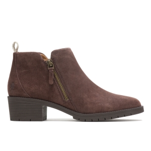 Hush Puppies Hadley Side Zip Stiefel Dunkelbraun | JIQVSTH-84